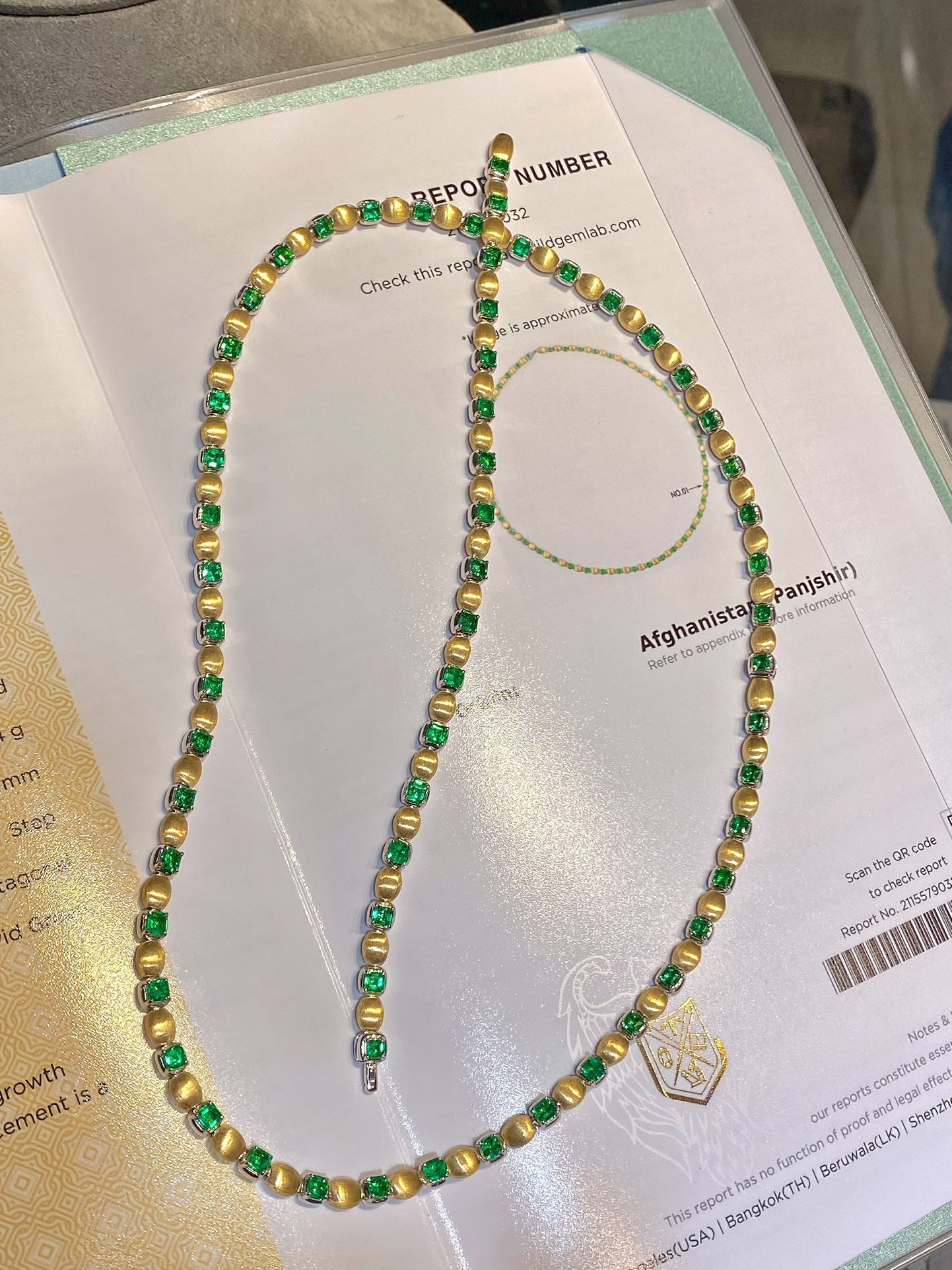 Chocker Fashion Set: Premium Panjshir Emerald Jewelry