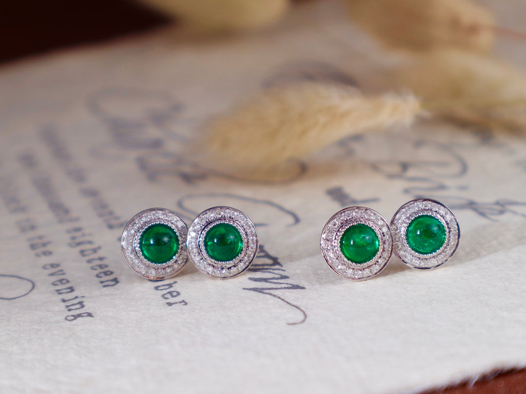 Emerald Green Earrings - Classic Jewelry Piece