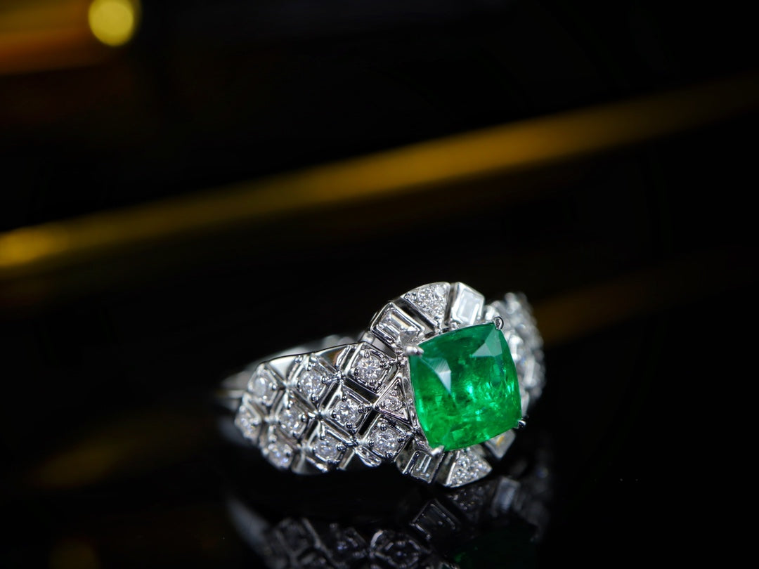 Vintage Panjshir Emerald Ring - Premium Jewelry Collection