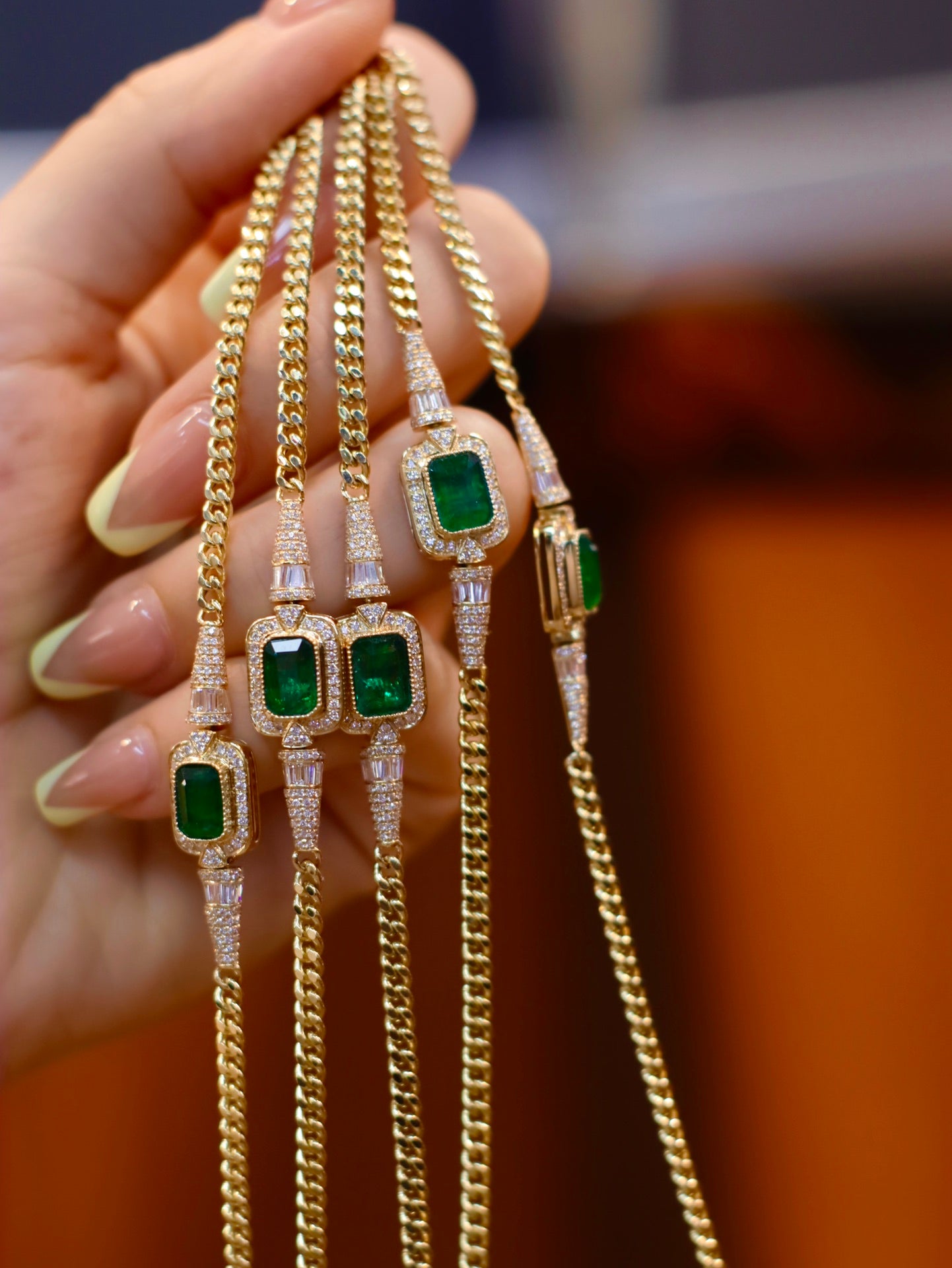 Emerald Cuban Bracelet - Premium Jewelry for a Bold and Stylish Look