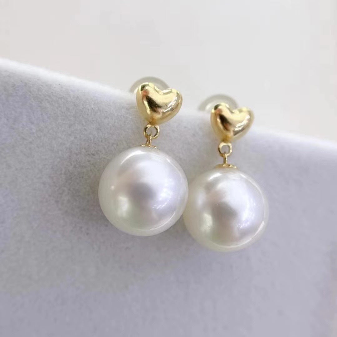 Elegant Freshwater Pearl Jewelry: Flawless 9-10mm Round Pearls