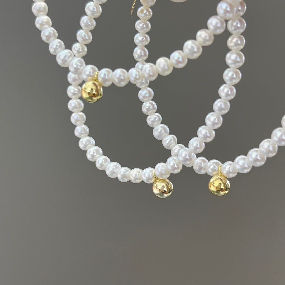 Elegant 18K Gold & Freshwater Pearl Jewelry