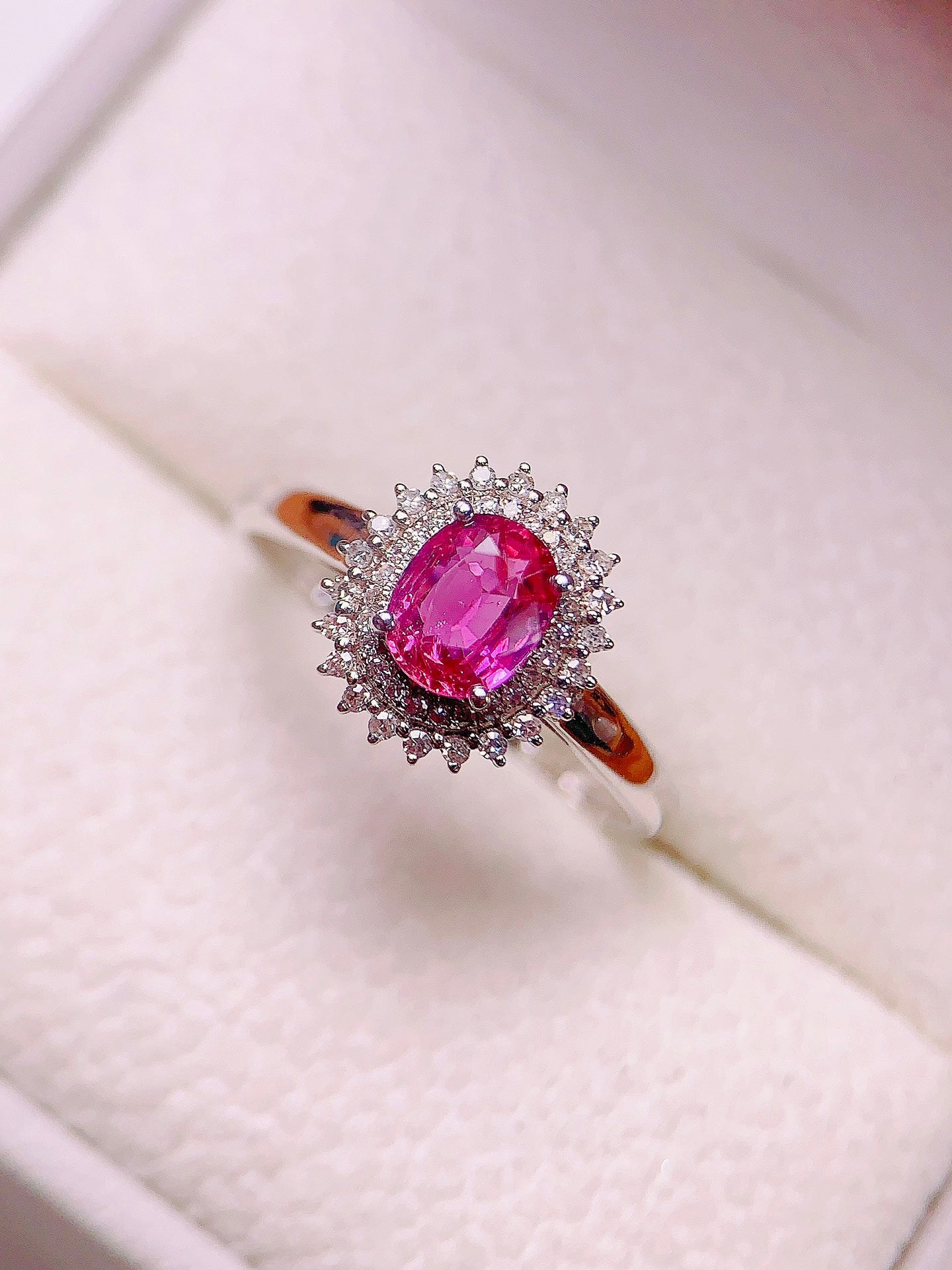 Elegant Ruby Ring with Diamond Accents - Fine Jewelry