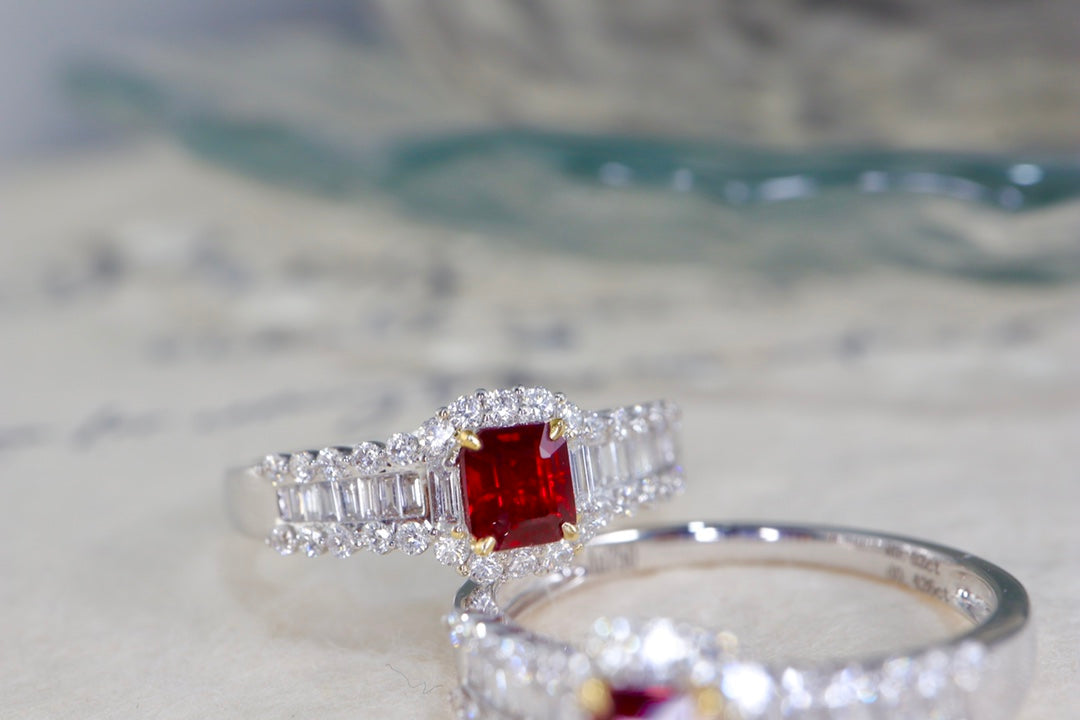 Pigeon's Blood Red Ruby Ring - Hoogwaardige sieradenedelsteen