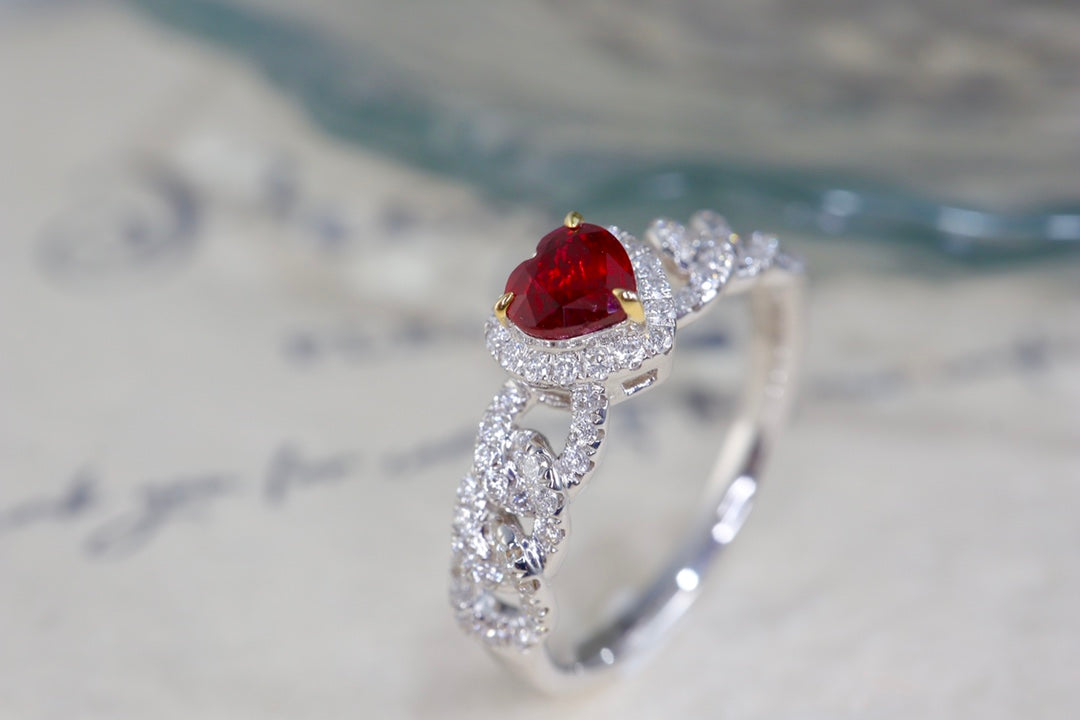 Pigeon's Blood Ruby Ring - High-Quality Jewelry Gemstone