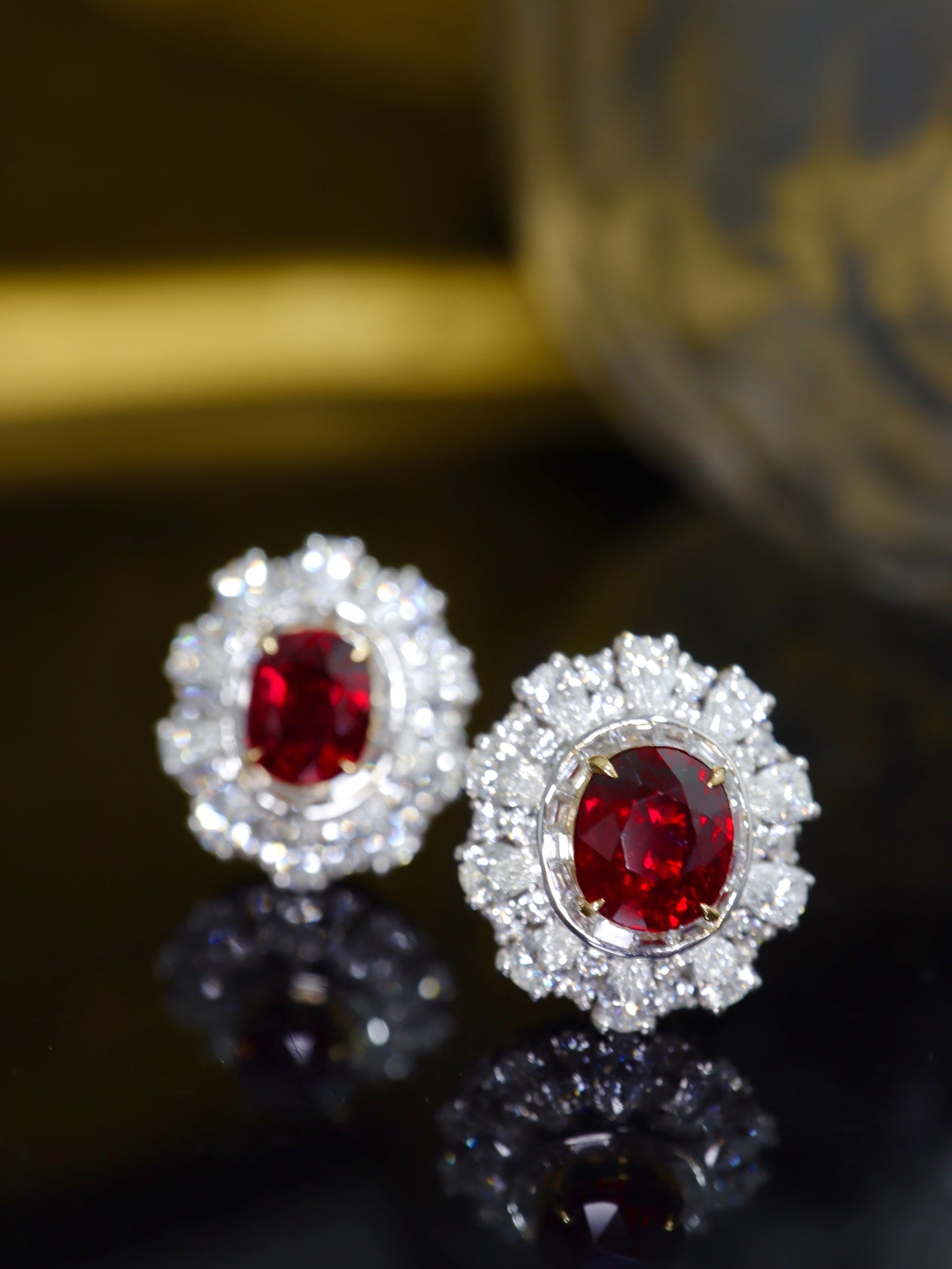 Party Essential 🥰 Pigeon's Blood Ruby Earrings - Premium Jewelry