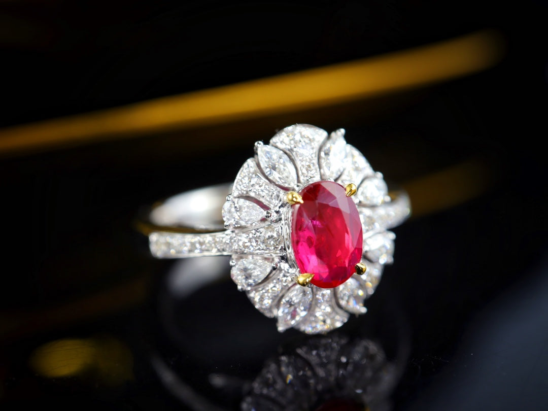 Cincin Ruby Merah Darah Pigeon - Koleksi Perhiasan Premium