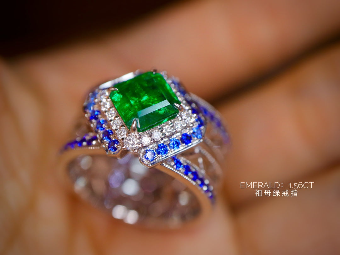 Nature's Splendor: Emerald and Sapphire Jewelry Marvel