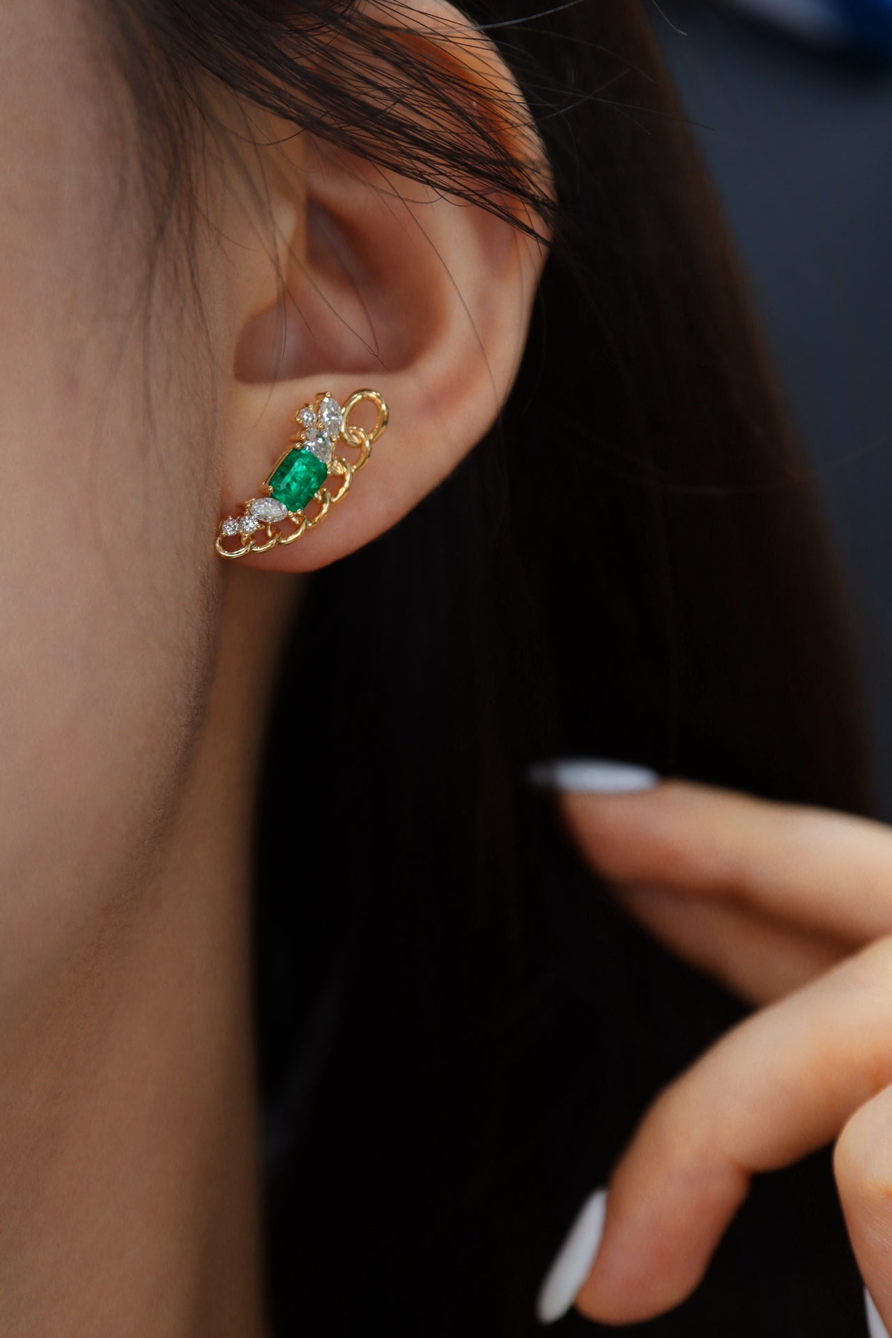 Light Luxury Design Emerald Earrings - A Must-Have Jewelry Piece