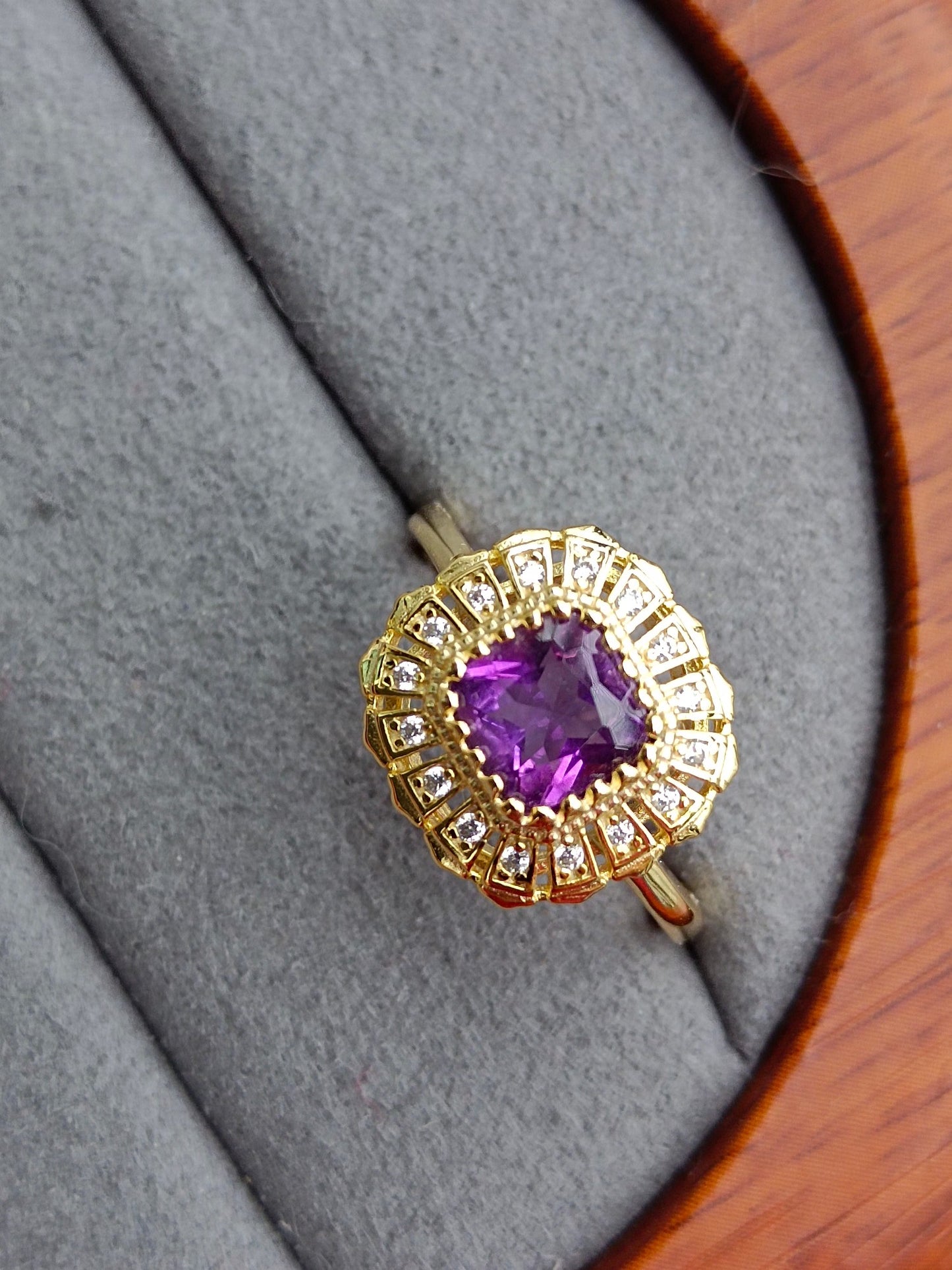 Natural Amethyst Ring - A Royal Affair in Jewelry