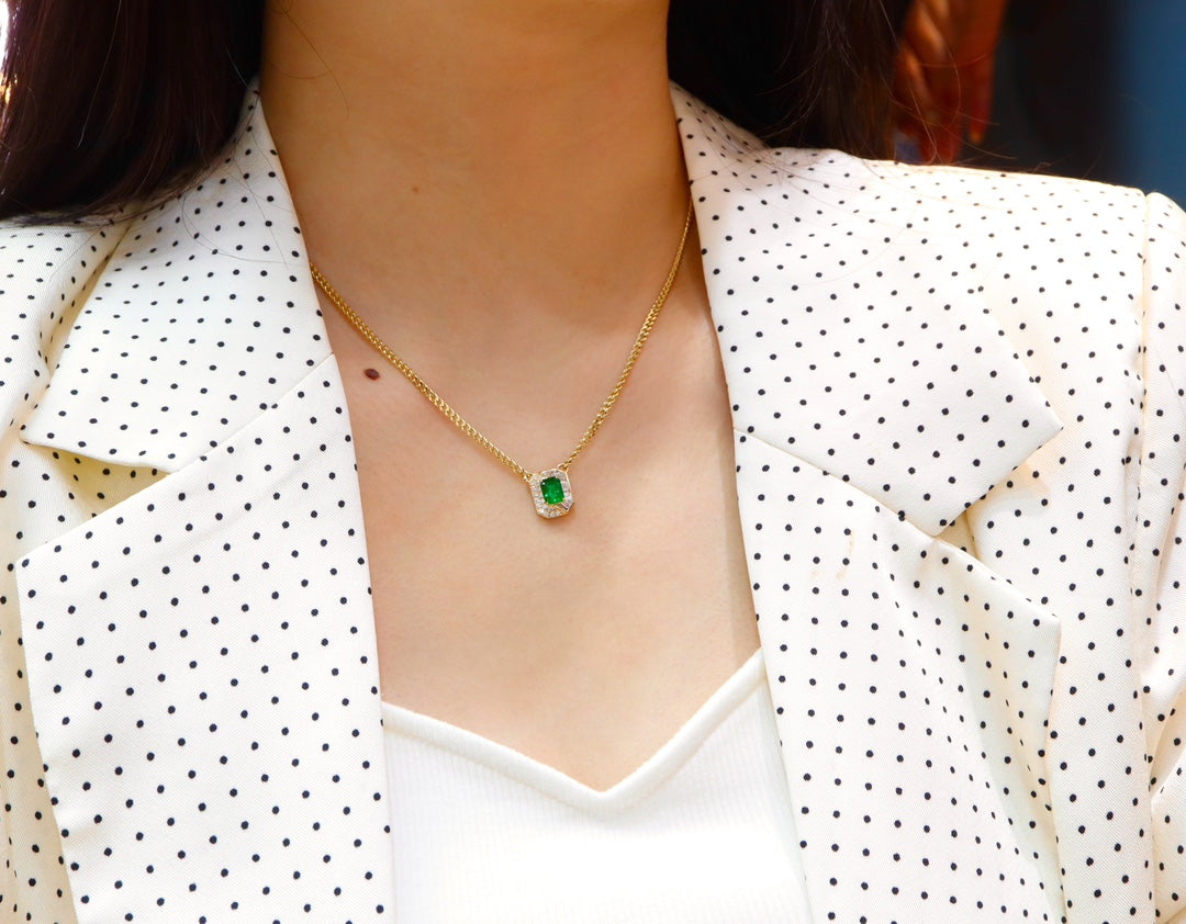 Emerald Cuban Necklace - High-End Jewelry Piece