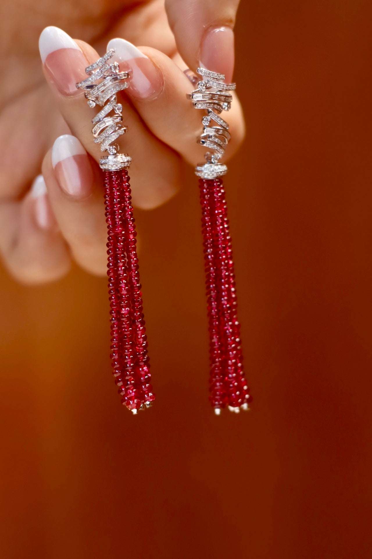 Unheated Myanmar Spinel Earrings - Exquisite Jewelry with Ruby-like Hue