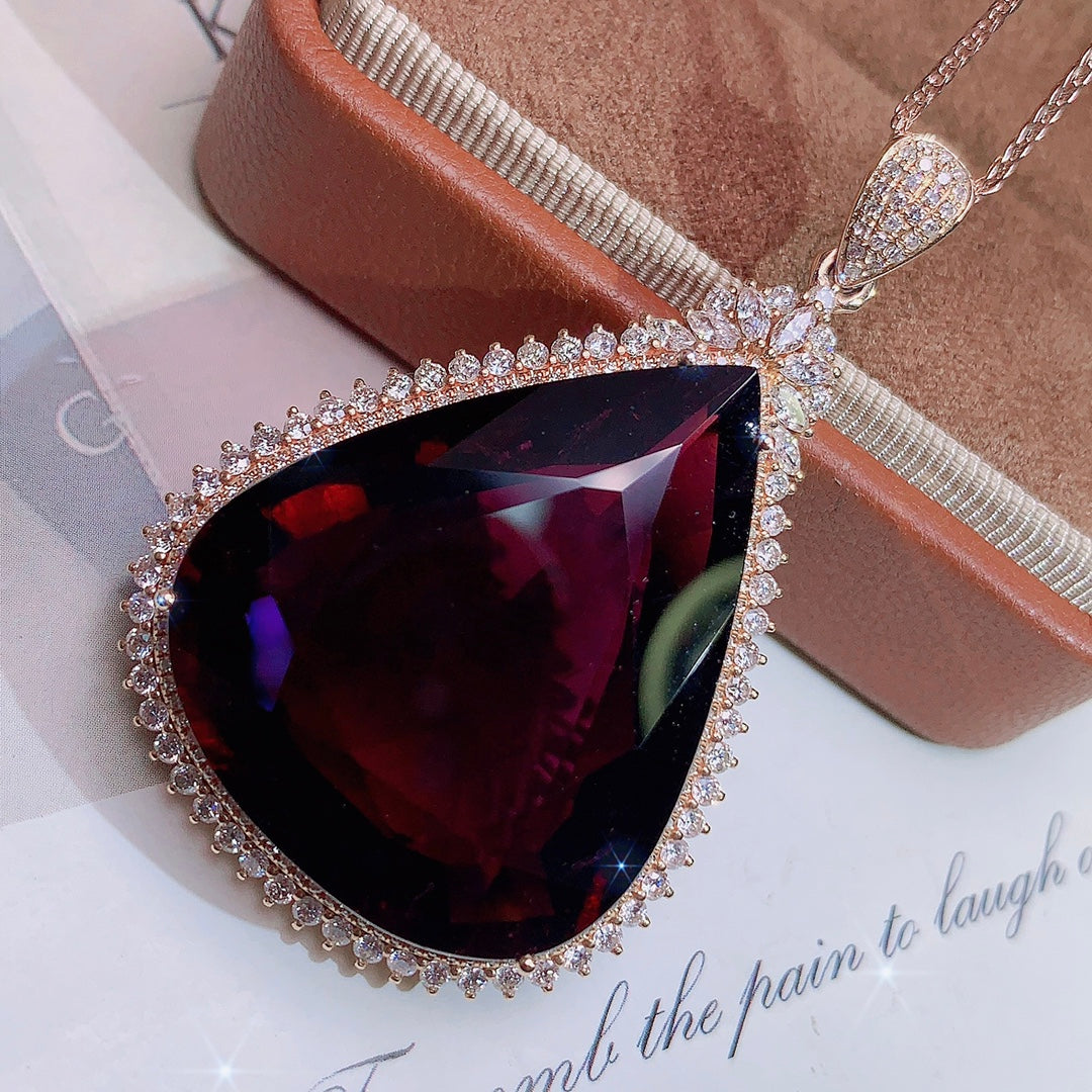 Exquisite Collector's Grade Large Carat Tourmaline Pendant - Fine Jewelry