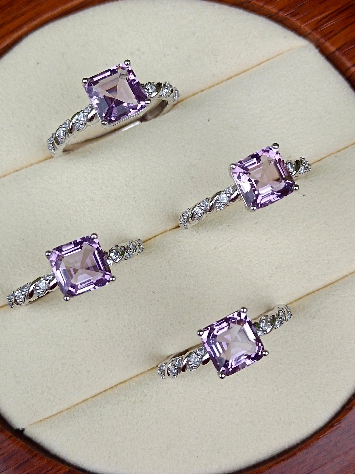 Cincin Amethyst Lavender Semulajadi - Barang Kemas Cantik untuk Romantik