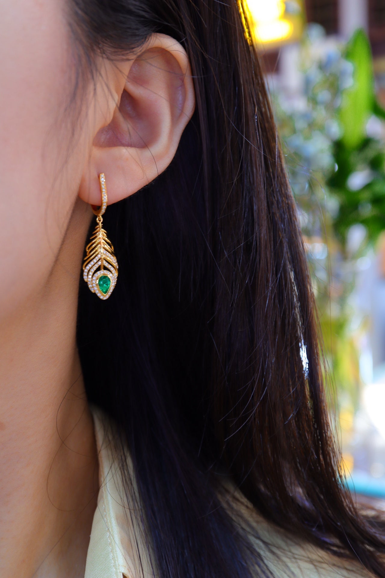 Exquisite Panjshir Emerald Earrings - Premium Jewelry for the Chic