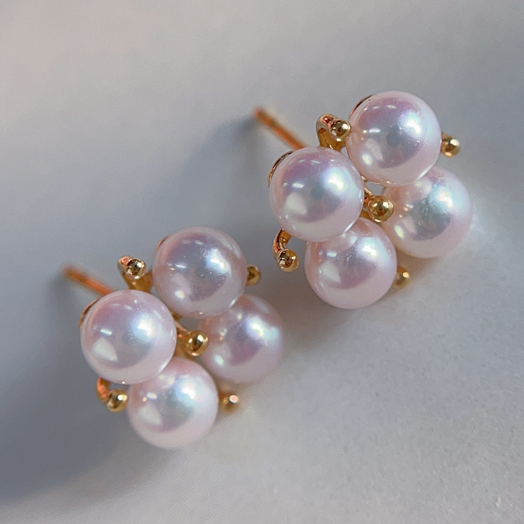 Luxurious 18K Gold & 4.5mm Akoya Pearl Jewelry