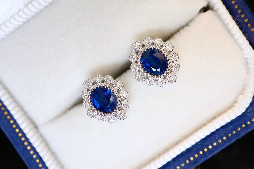 Exquisite Royal Blue Sapphire Earrings - A Must-Have Jewelry