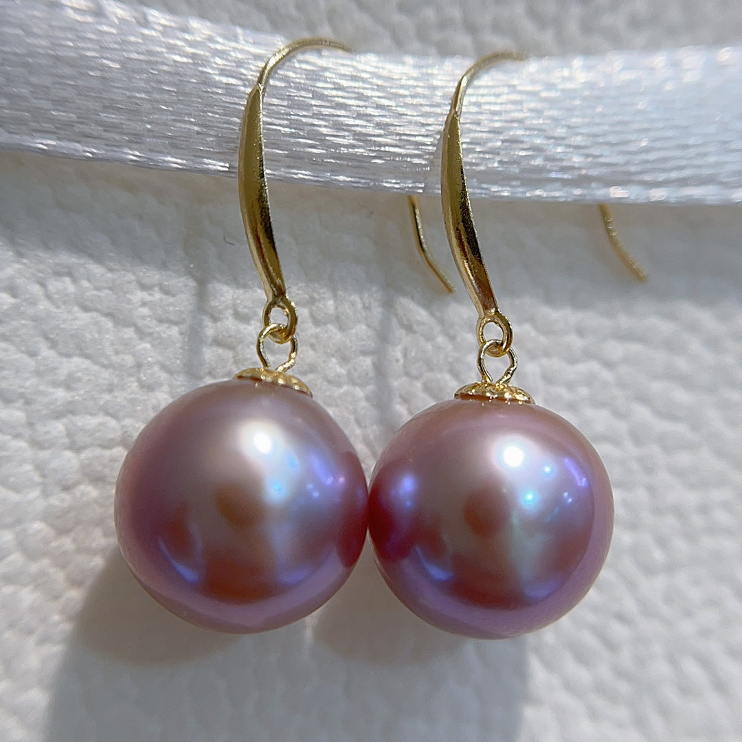 18K Gold with 9-10mm Natural Edison Pearl Jewelry - High Quality and Lustrous