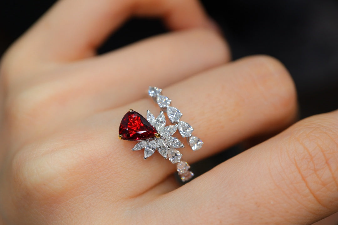 Cincin Ruby Merah Darah Pigeon - Perhiasan Khusus Premium