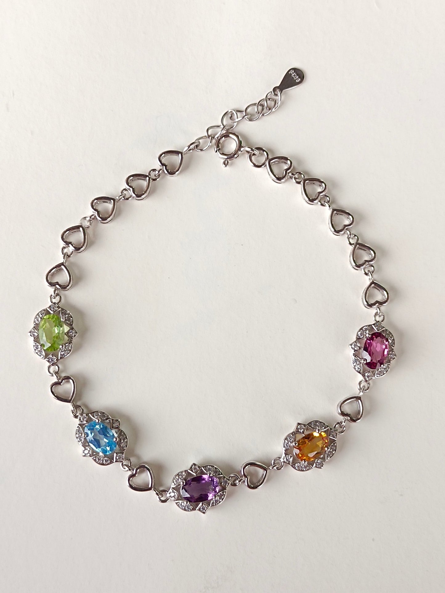 Vibrant & Colorful Sweet Multi-Gem Bracelet - Exquisite Jewelry