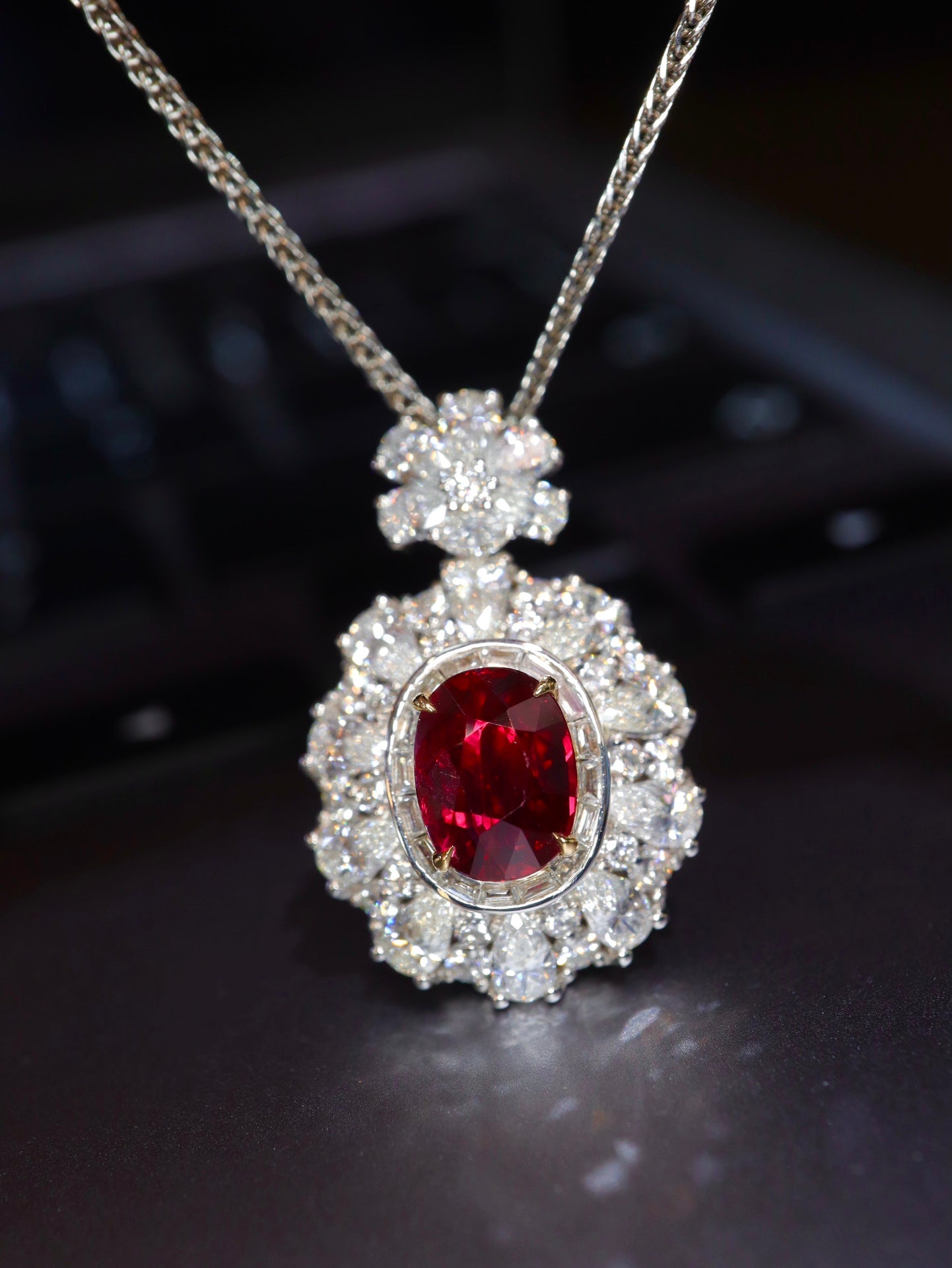 Luxurious Mozambique Ruby Pendant - Fine Jewelry Piece