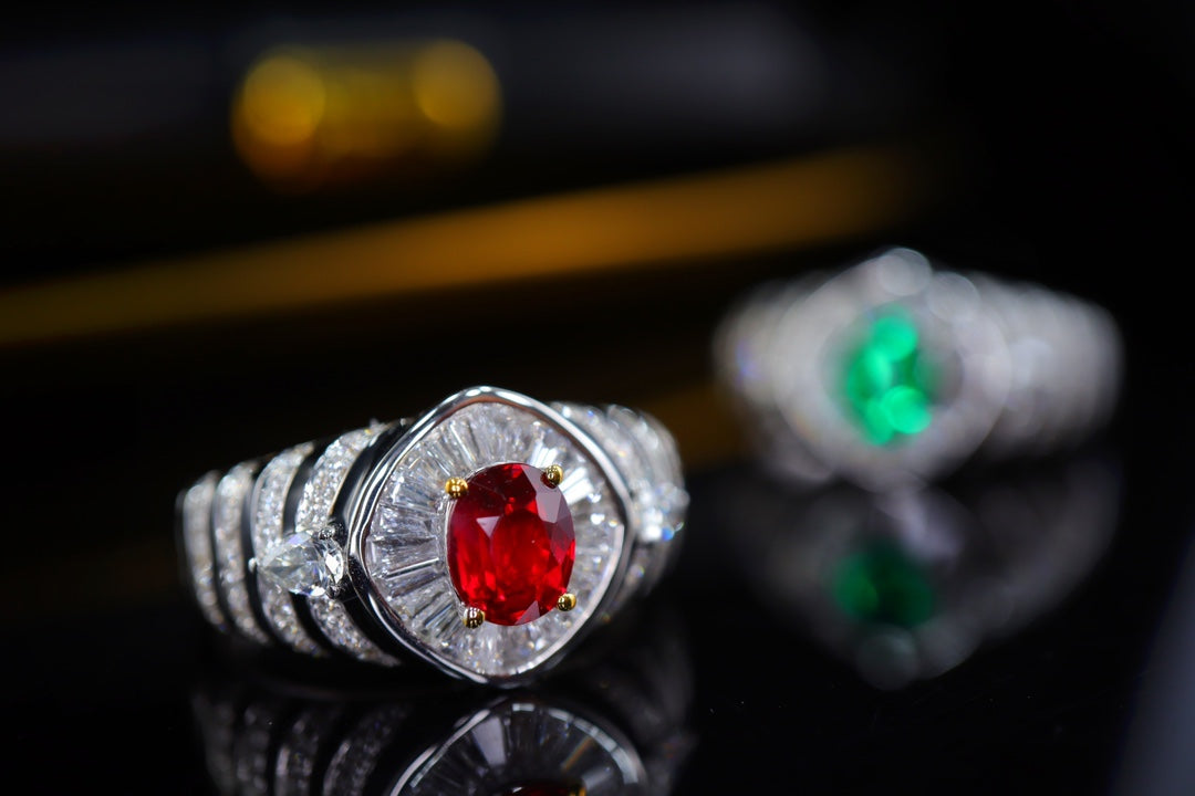 Pigeon's Blood Red Ruby Ring - Unieke hoogwaardige sieraden