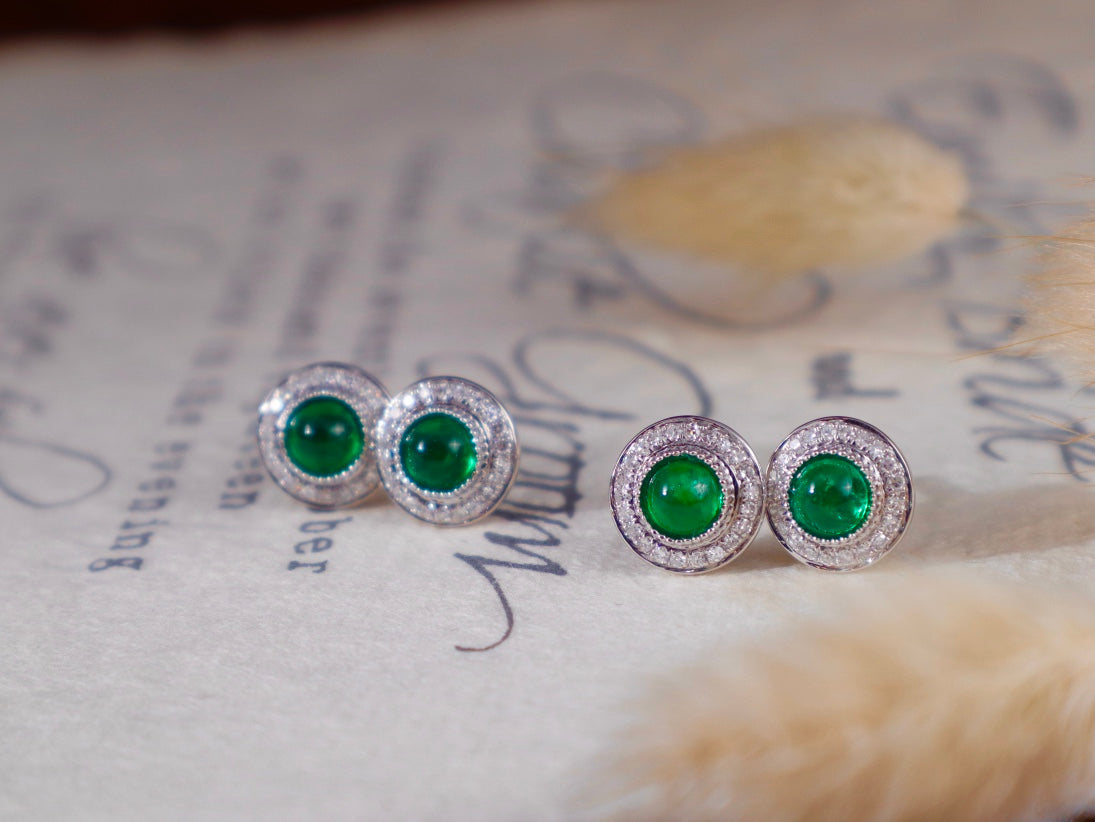 Emerald Green Earrings - Classic Jewelry Piece