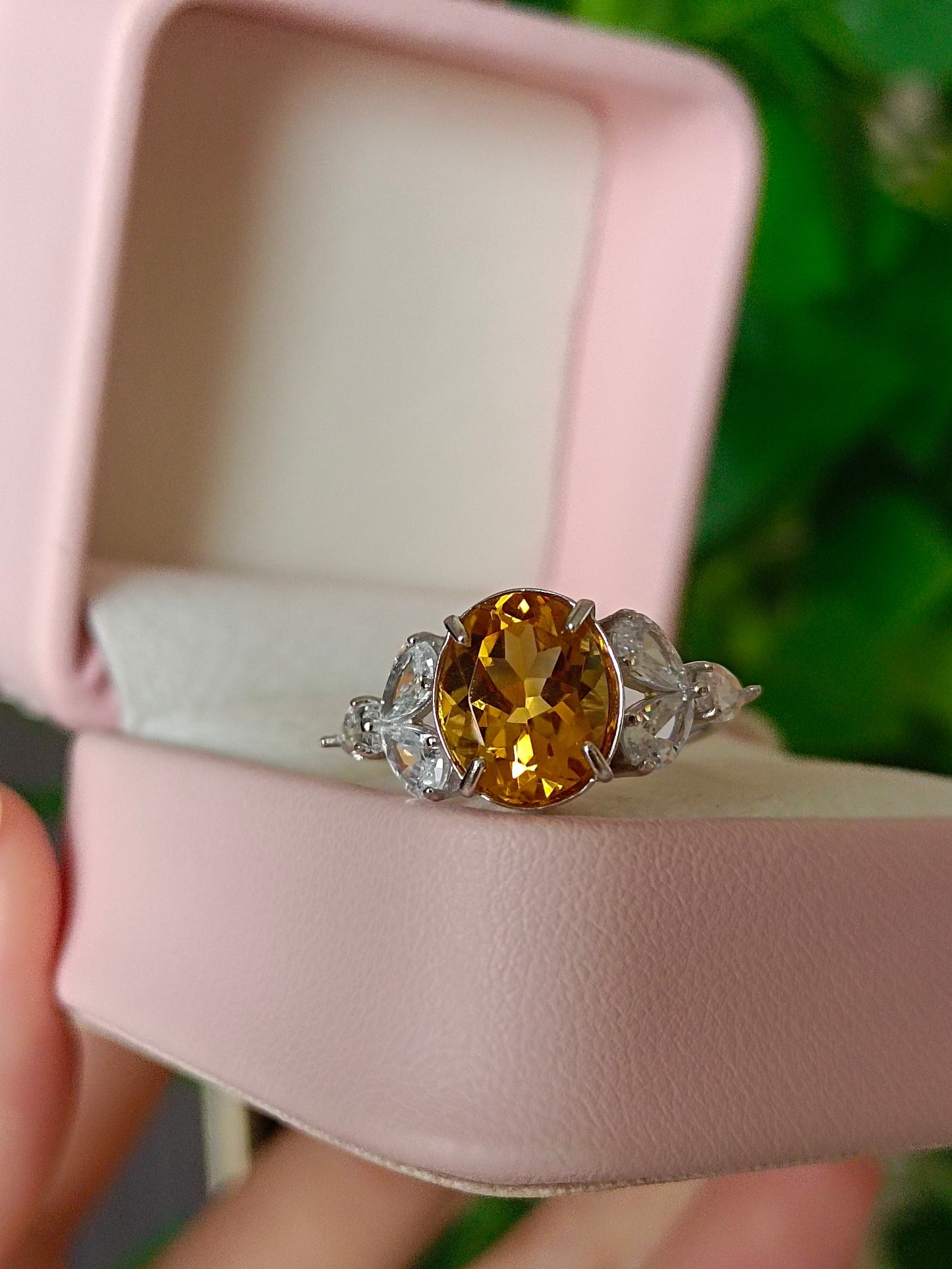 Genuine Yellow Citrine Ring - Elegant Jewelry for Every Occasion