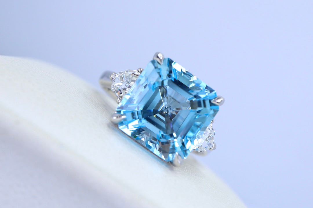 Exquisite Swiss Blue Topaz Ring - A Must-Have Jewelry Piece