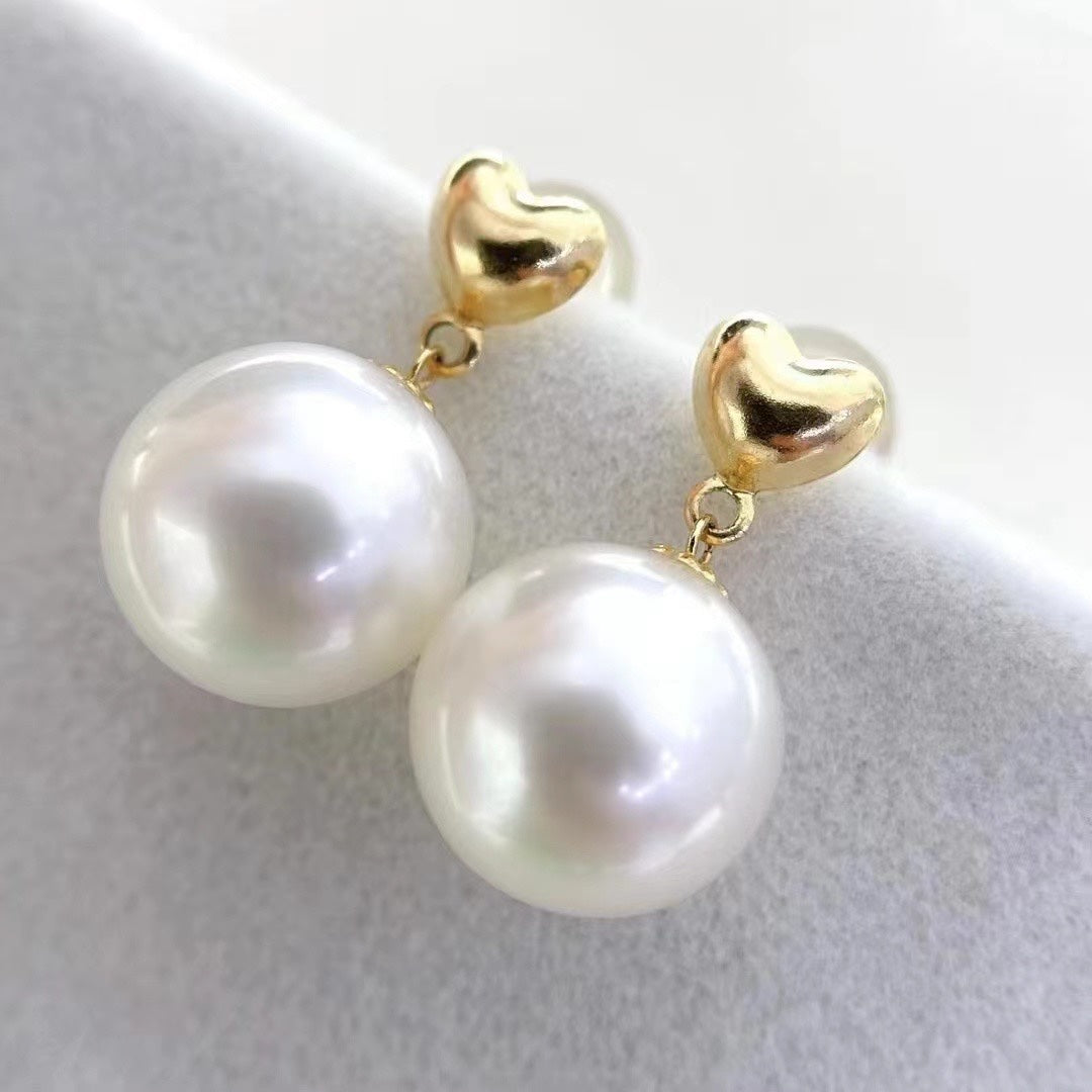 Elegant Freshwater Pearl Jewelry: Flawless 9-10mm Round Pearls