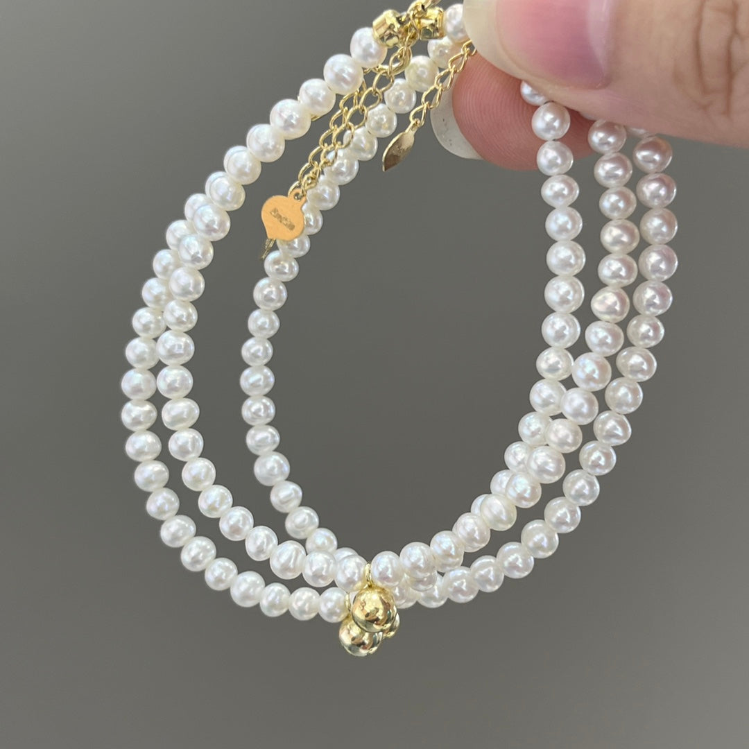 Elegant 18K Gold & Freshwater Pearl Jewelry