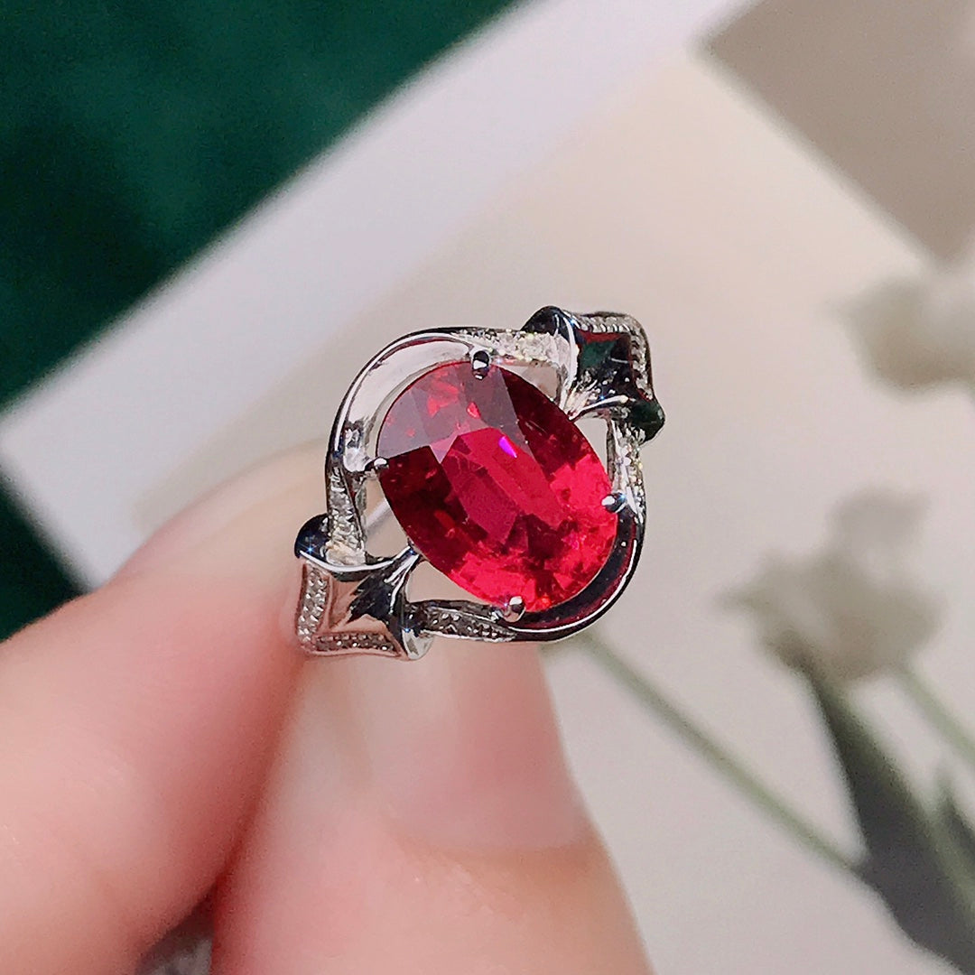 Red Rubellite Ring - A Symbol of Good Fortune and Vitality in Fine Jewelry