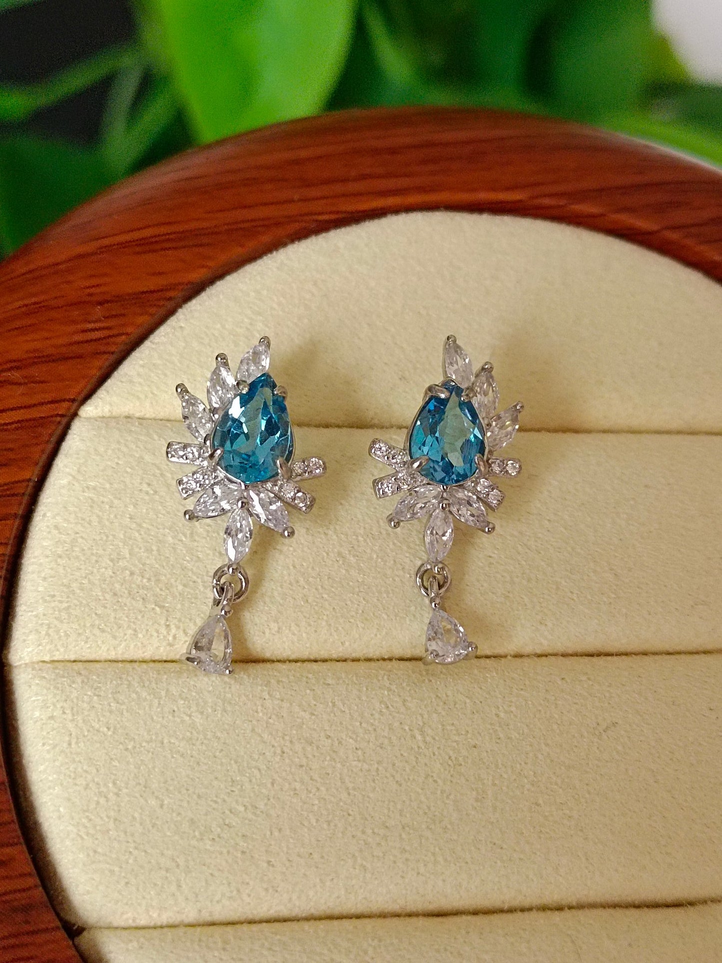 London Blue Topaz Earrings - Dazzling Crystal Jewelry