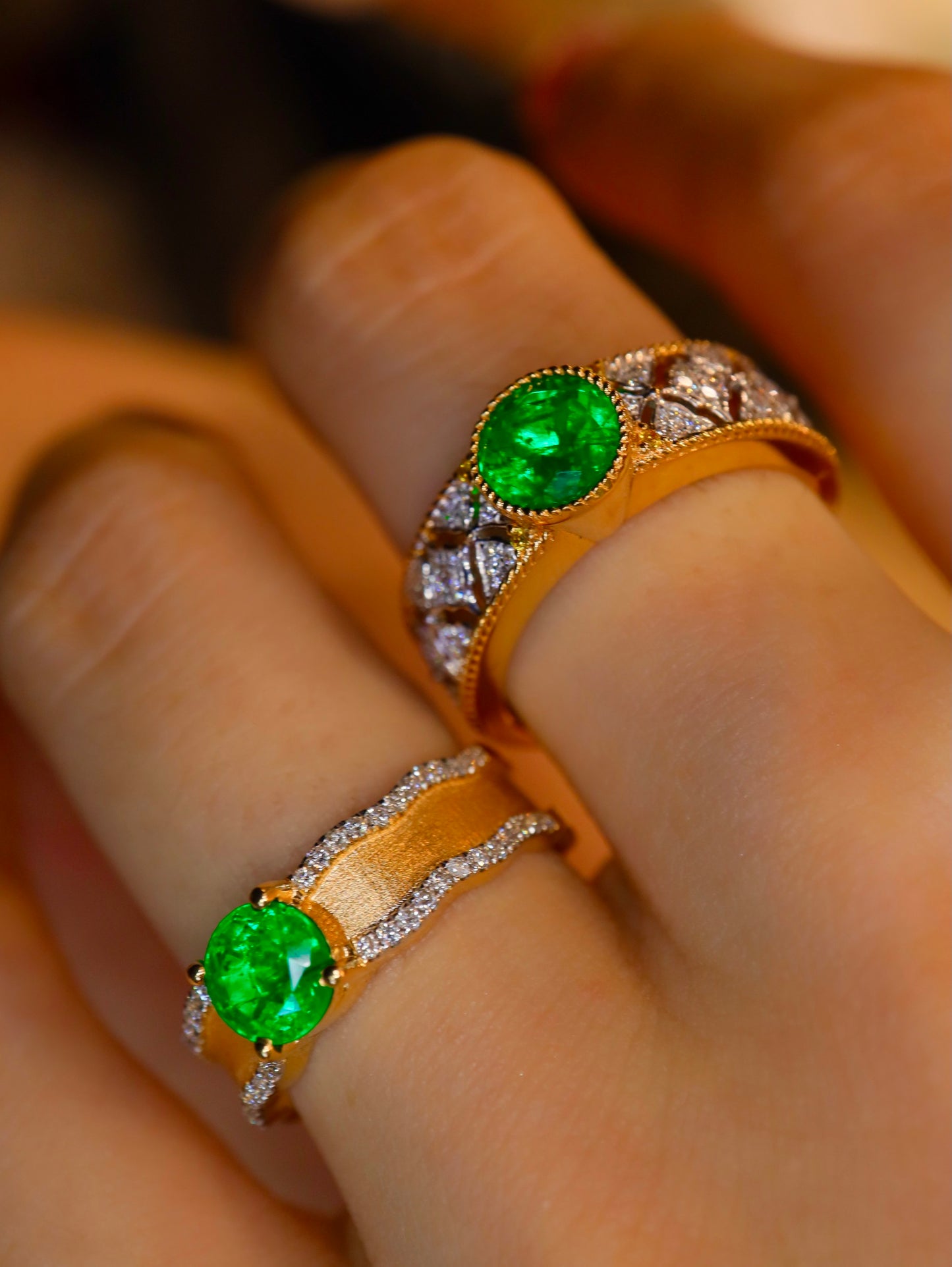 Panjshir High-Quality Emerald Jewelry with Round Cut