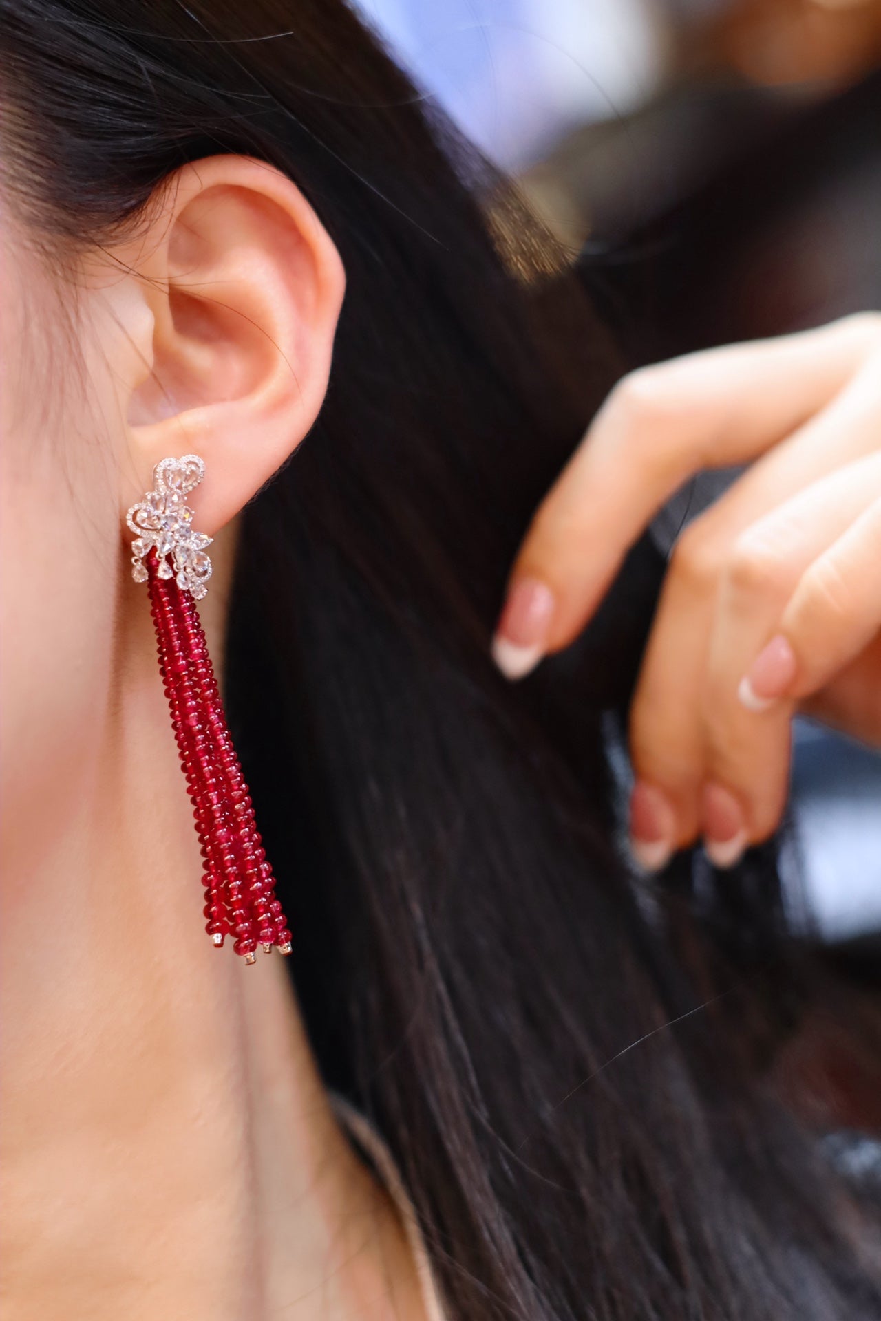 Unheated Myanmar Spinel Earrings: Mesmerizing Jewelry with Ruby-Like Hue