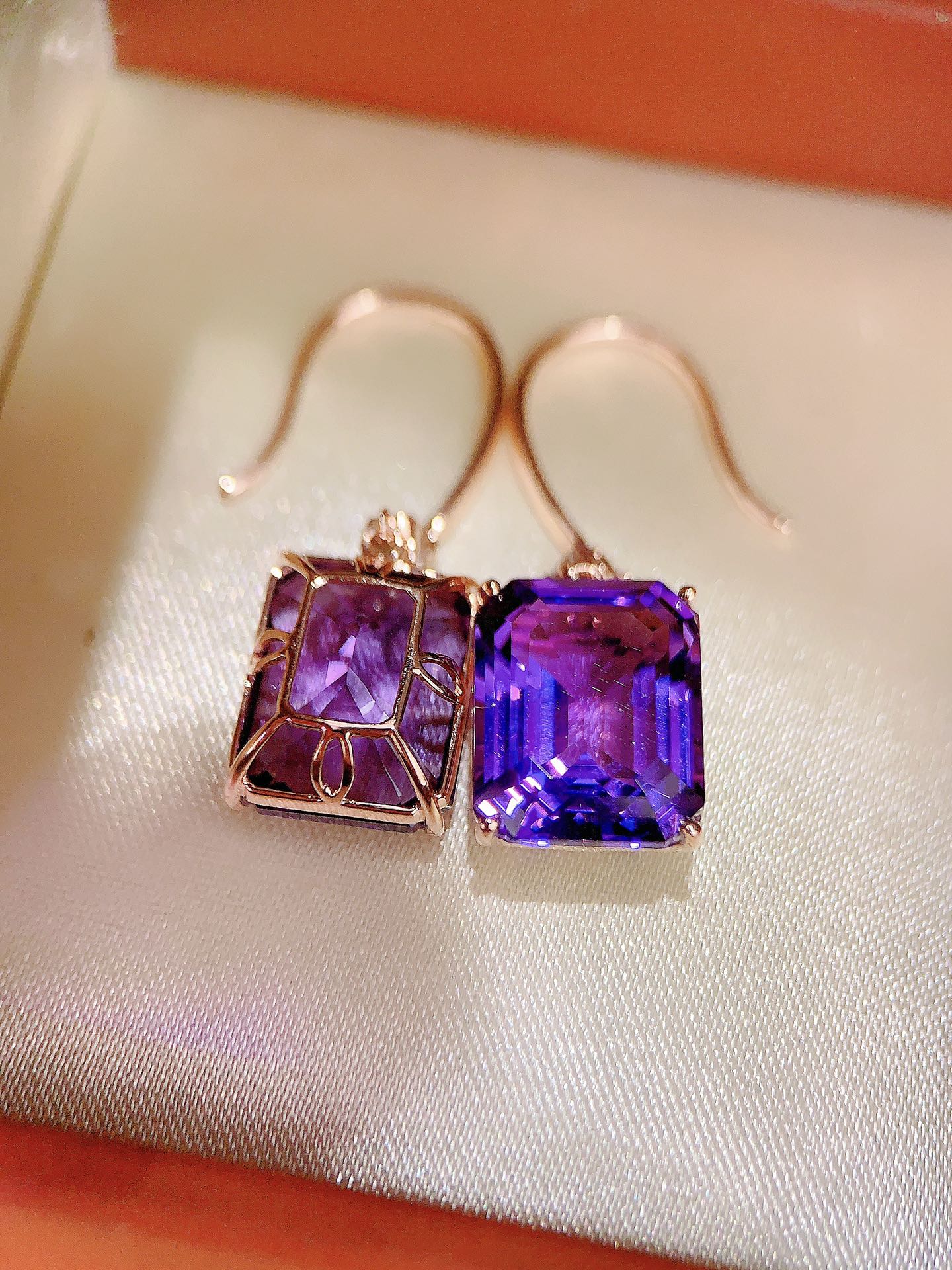 Elegant Purple Amethyst Earrings - Luxury Jewelry