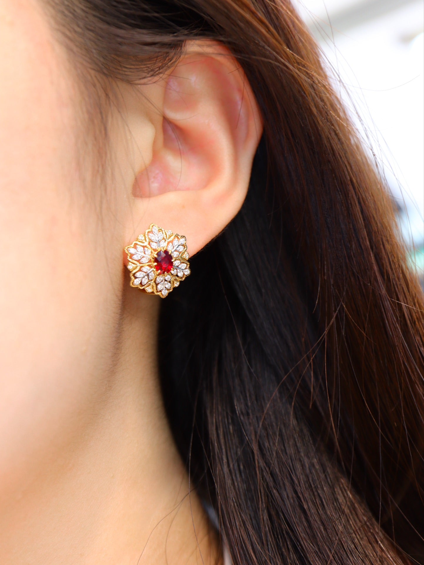 Buccellati-Style Ruby Earrings: A Century of Classic Elegance