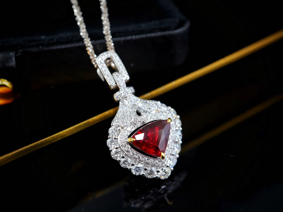 GRS Certified Pigeon Blood Ruby Pendant: A Jewelry Marvel