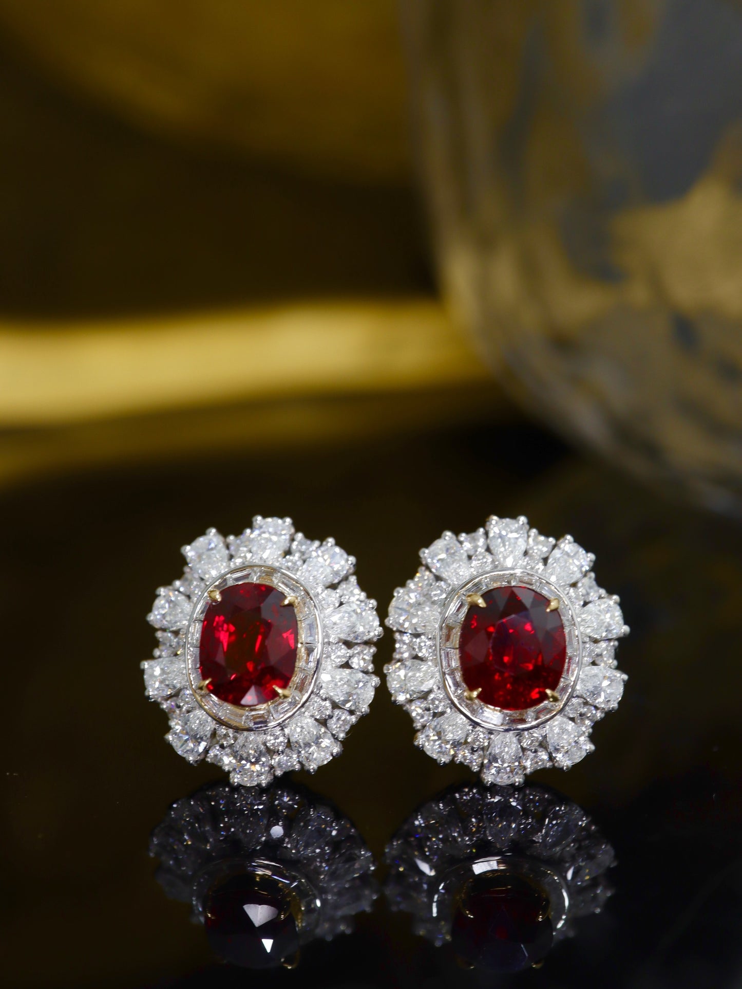 Party Essential 🥰 Pigeon's Blood Ruby Earrings - Premium Jewelry