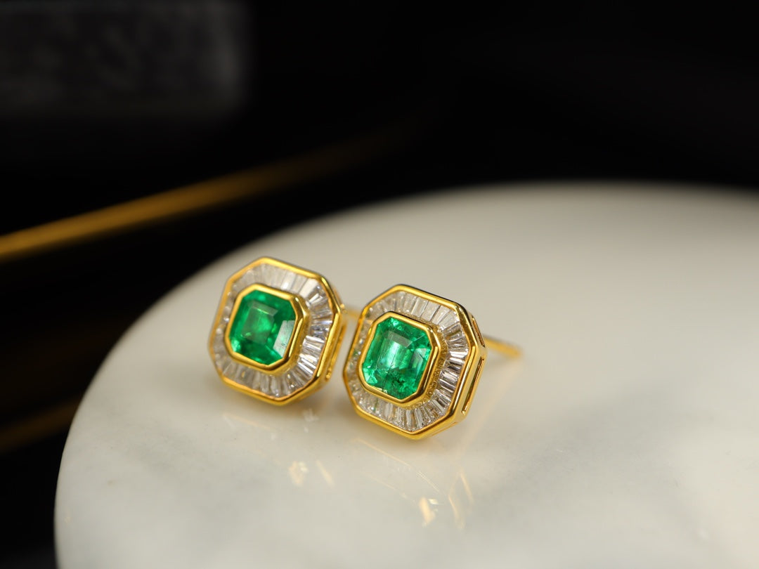 Panjshir Emerald Örhängen - Premium Fashionabla smycken