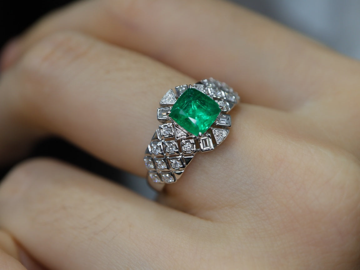 Vintage Panjshir Emerald Ring - Premium Jewelry Collection