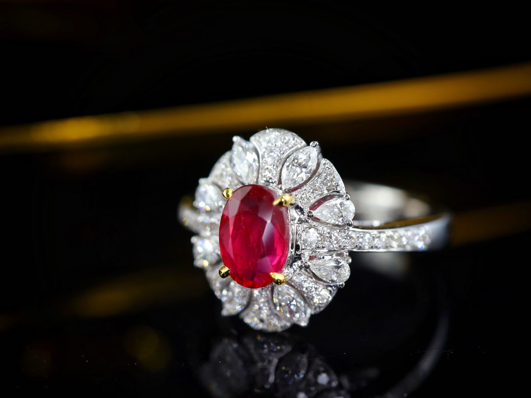 Cincin Ruby Merah Darah Pigeon - Koleksi Perhiasan Premium