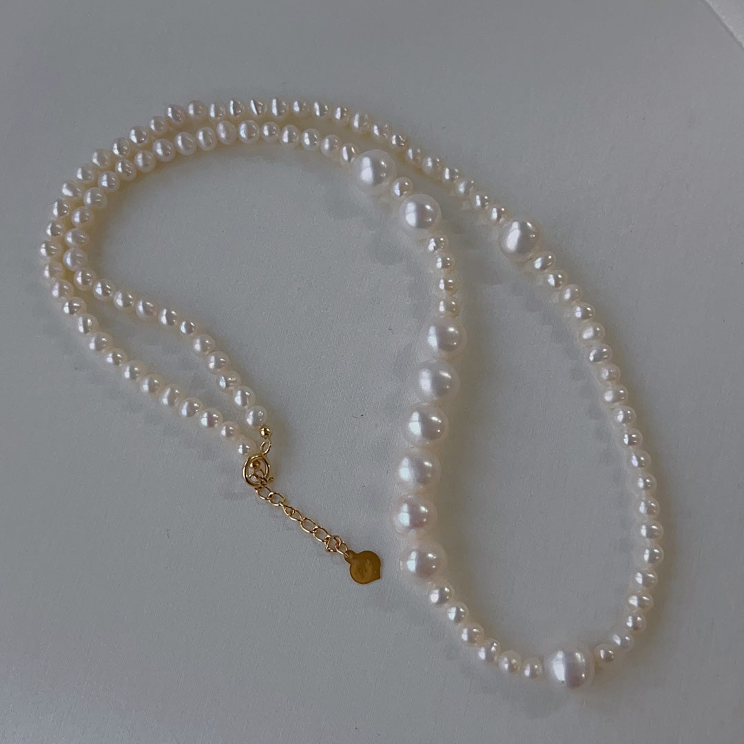 Elegant 18K Gold & Natural Freshwater Pearl Jewelry