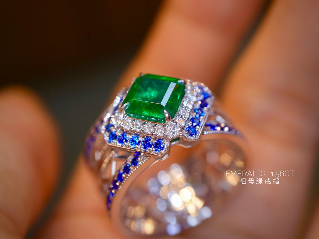 Nature's Splendor: Emerald and Sapphire Jewelry Marvel