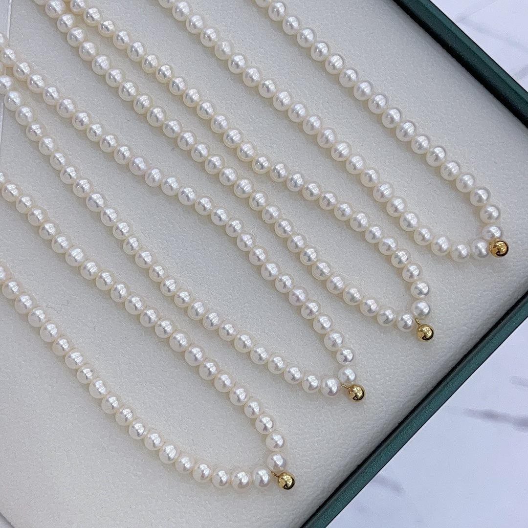 Elegant 18K Gold & Natural Freshwater Pearl Jewelry