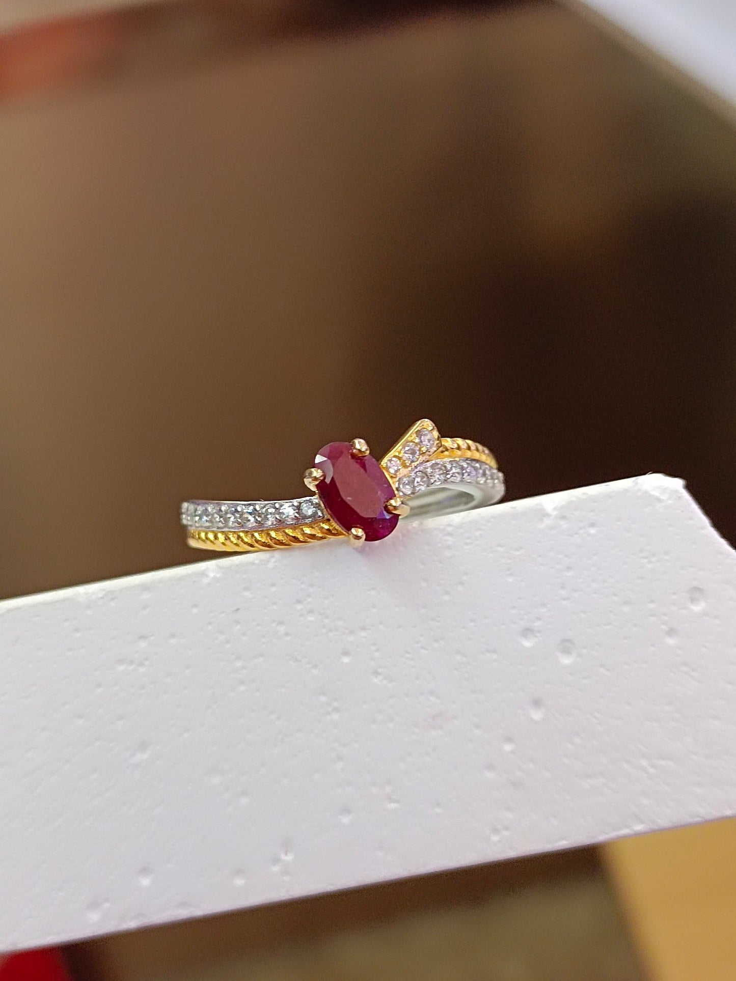 Elegant S925 Silver Ruby Ring Jewelry