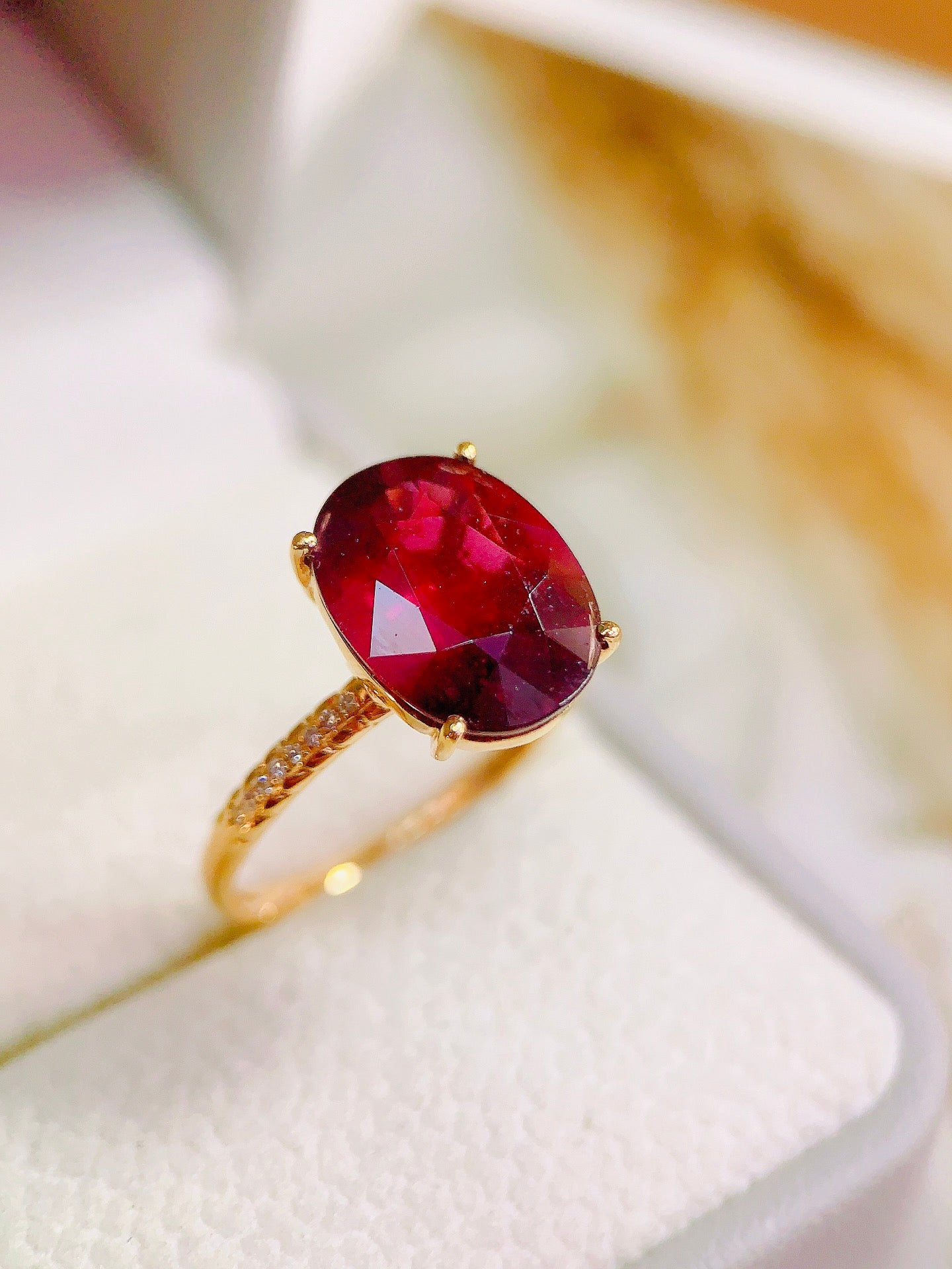 Natural Almandine Garnet Ring - Exquisite Jewelry Piece