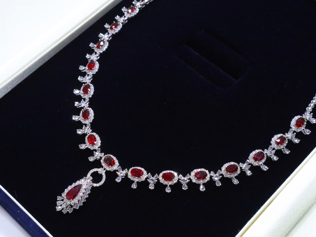 Chocker Pigeon Blood Red Ruby and Diamond Necklace – A Must-Have Jewelry Piece