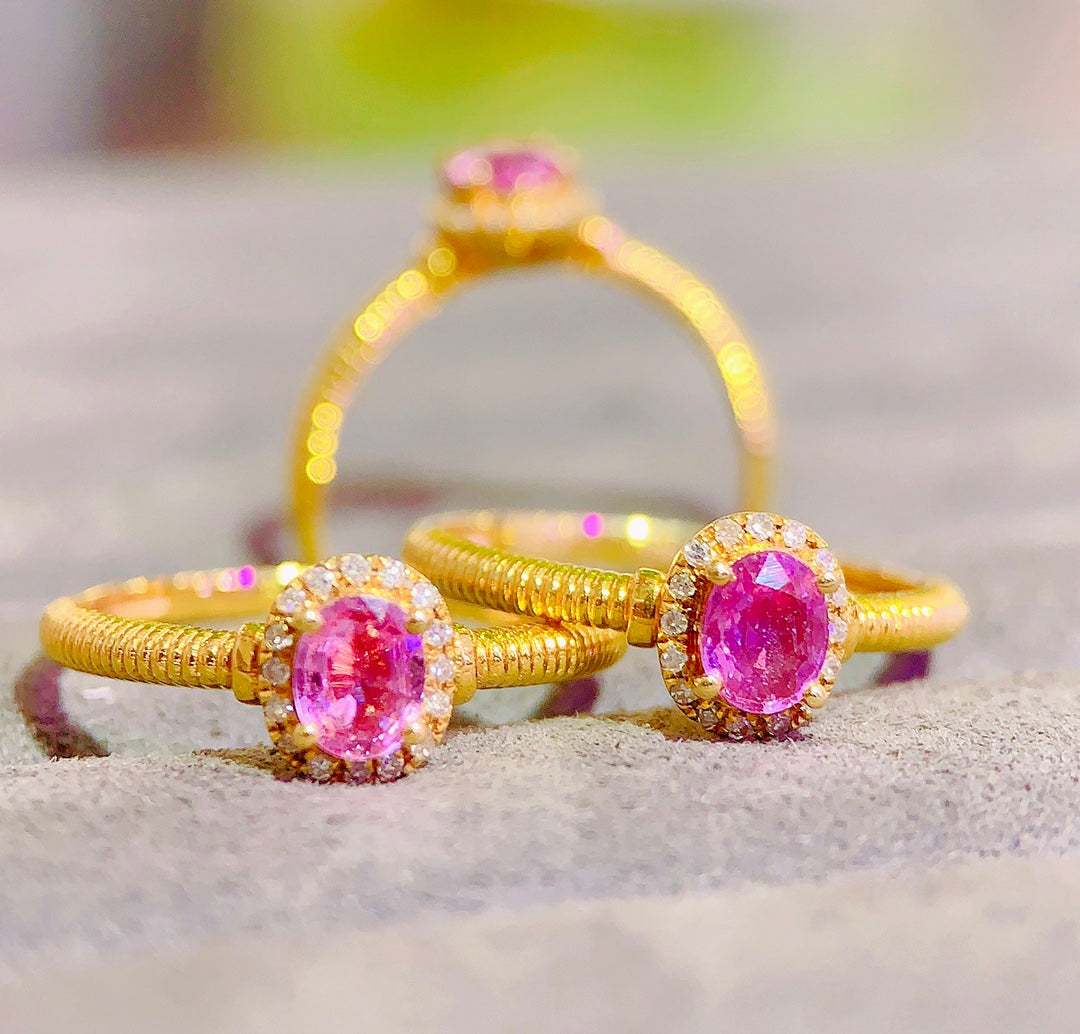 Sweetheart Barbie Enchanting 18K Gold & Sapphire Ring - Jewelry for the Fairy-like You