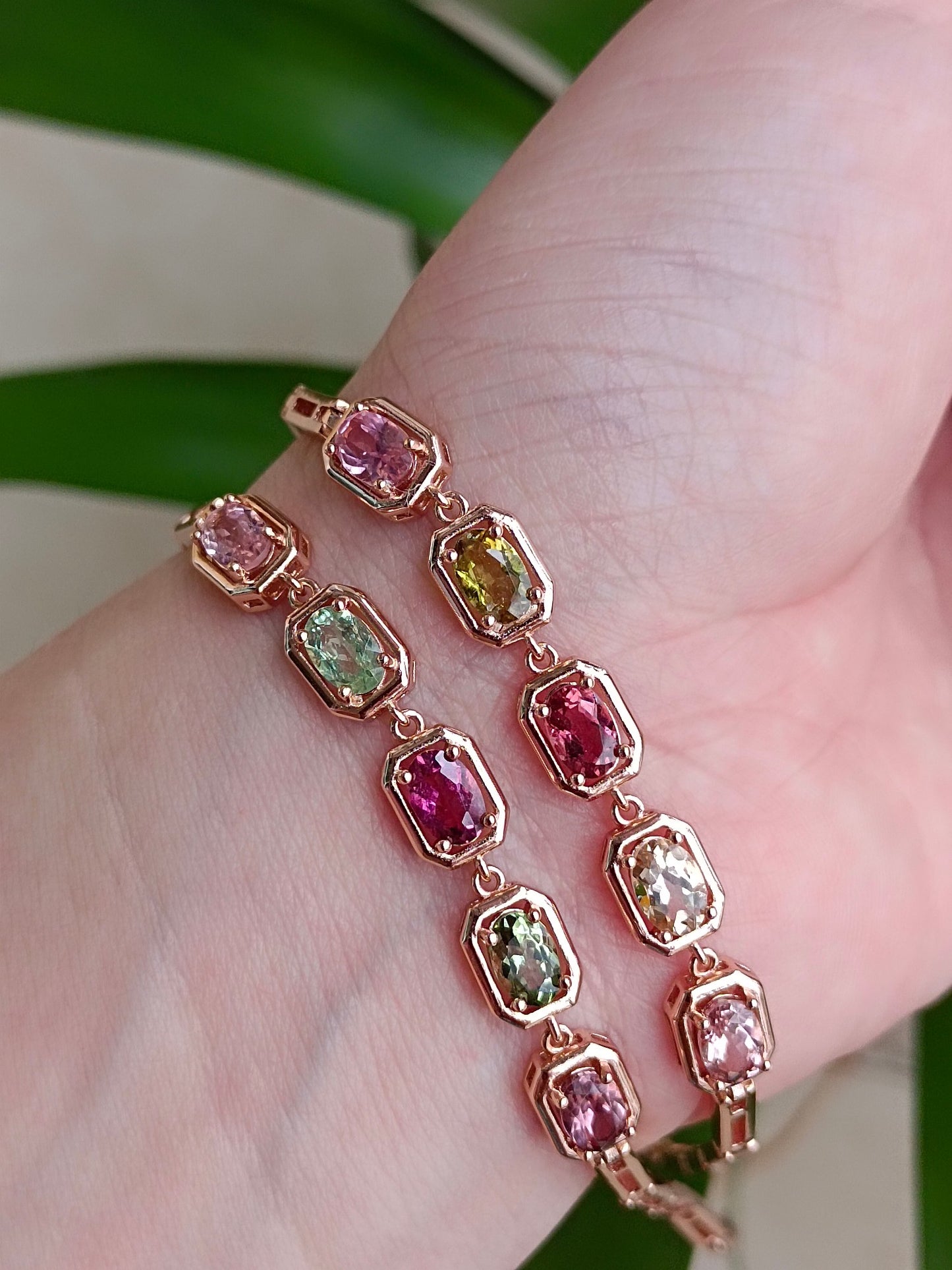 Natural Candy Tourmaline Bracelet - A Jewelry Piece of Dreamy Romance